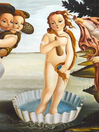 Homage to Sandro Botticelli's The Birth of Venus